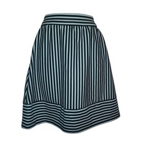 Charlotte Russe Black and White Striped Mini Skirt